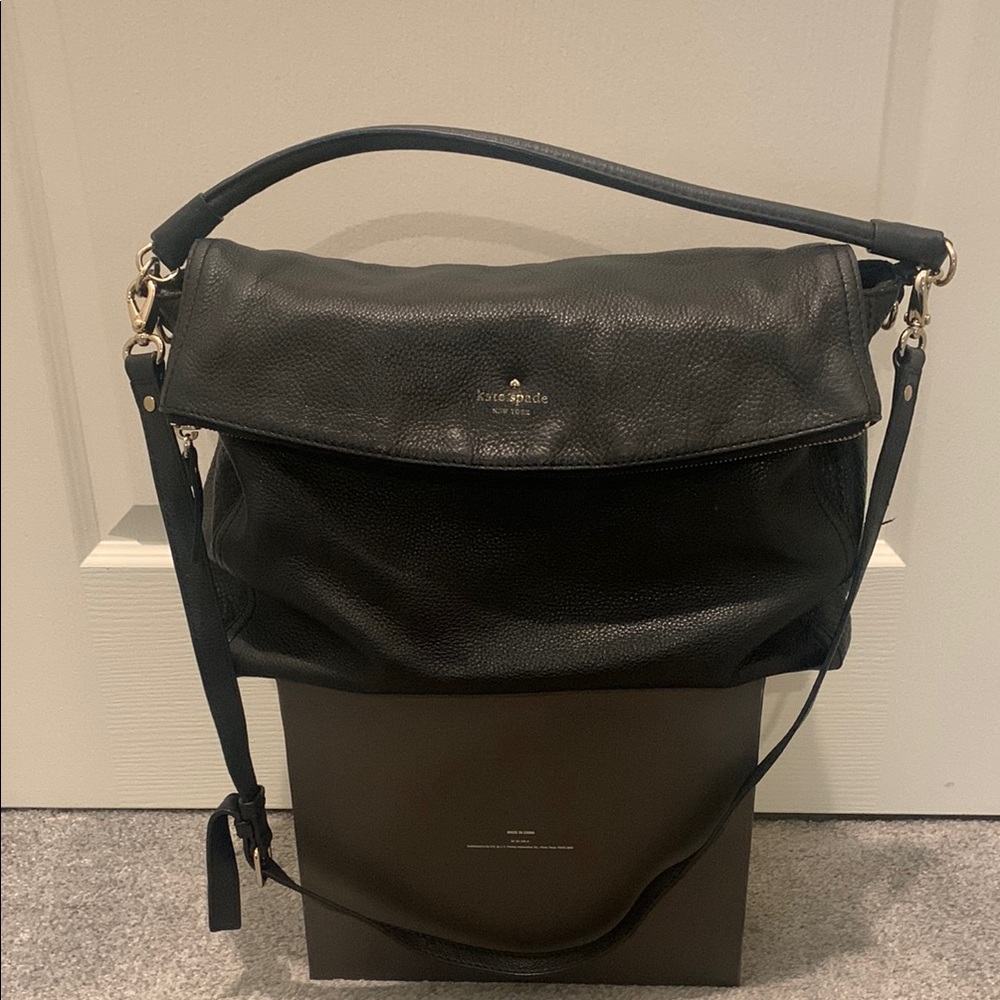 Kate Spade Black Leather Shoulder Bag